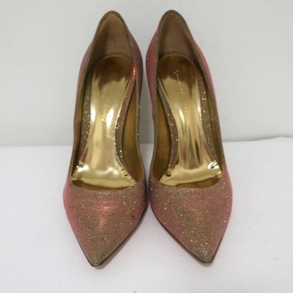 Gianvito Rossi Pumps Glitter-Effect Twill Sz 36.5